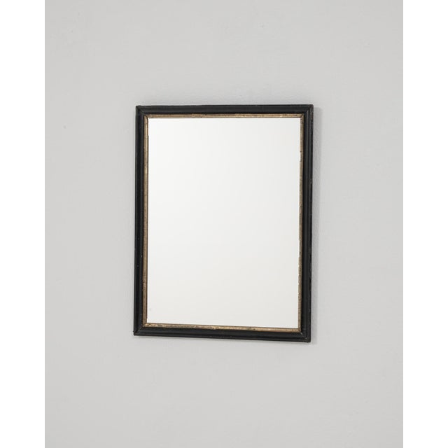 1880s French Wood Black Patinated Mirror For Sale In Greensboro - Image 6 of 18