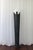 Vintage 80s art deco floor lamp. Super heavy faux stone base with glass orb shade. Measurements: 66" Height 12" Width 11"...