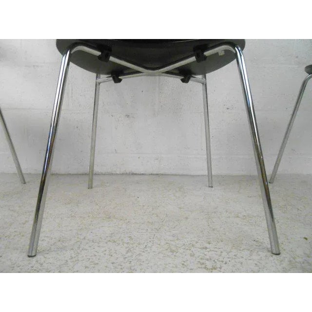 Metal Vintage Italian Modern Chair - Set of 3 For Sale - Image 7 of 10