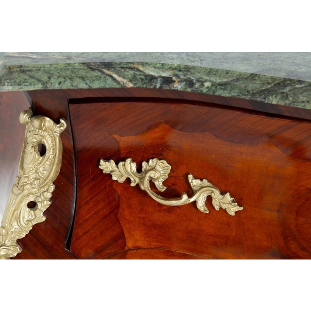 French Bombe Commode in Walnut For Sale - Image 6 of 11