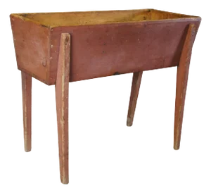 Antique Primitive Country Pine Farmhouse Bread Dough Box Trough Bin 42"
