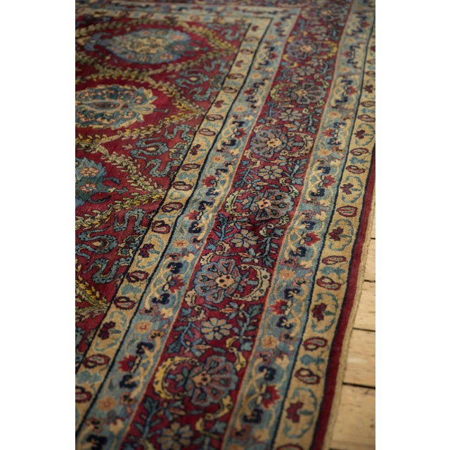 Antique Yezd Carpet - 9'5" x 23'6" For Sale In New York - Image 6 of 14