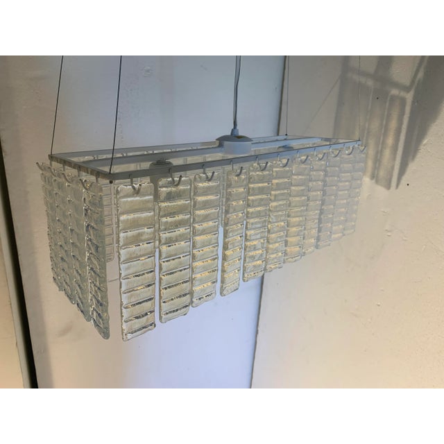 Murano Glass Sputnik Opalino Italian Handmade Chandelier For Sale - Image 12 of 12