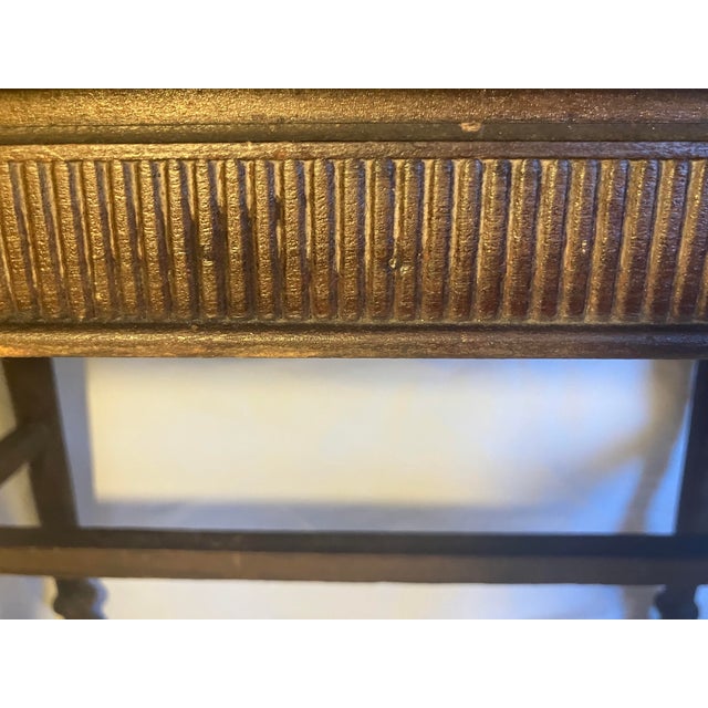 Victorian Antique 1850 Victorian Sitting Bench For Sale - Image 3 of 10