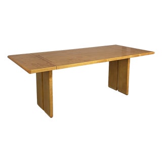 Italian Modern Rectangular Dining Table in Wood, 1980s For Sale