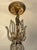 Vintage 1960s Regency Six Arm Chandelier With Gilt Iron and Crystal Beads For Sale - Image 9 of 13
