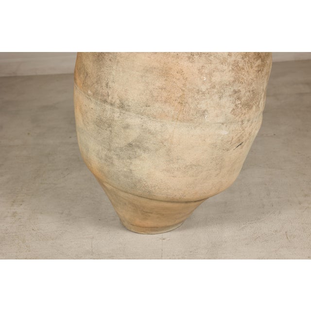 Antique Japanese Shigaraki Pottery Grain Storage Jar with Weathered Patina For Sale - Image 12 of 15
