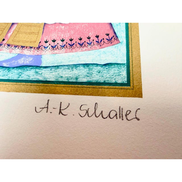 Anne-Kristin Schaller, Depictions of One Thousand and One Nights, 1980s, Lithograph, Set of 4 For Sale - Image 14 of 18