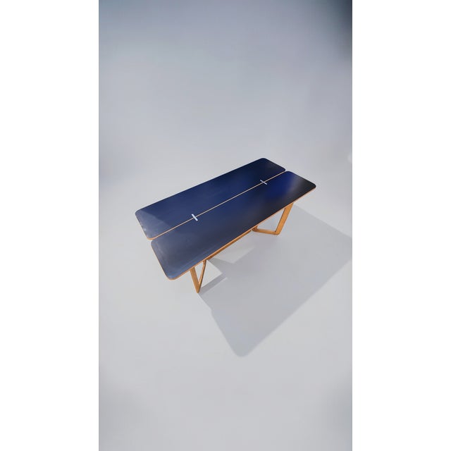 Table designed by Giovanni Offredi and produced by MC Selvini, 1970s. Excellent as a freestanding table, a desk, or...