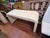 1980's Off White Laminate Waterfall Console Table. For Sale - Image 9 of 18