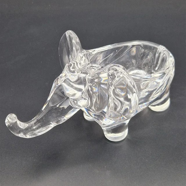 Crystal Elephant Shell by Art Vannes France, 1970s For Sale - Image 6 of 7