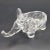 Crystal Elephant Shell by Art Vannes France, 1970s For Sale - Image 6 of 7