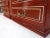 Mid 20th Century Directoire Style Blood Tomato Red Lacquer Super Heavy Solid Brass Pulls Dresser For Sale - Image 5 of 13