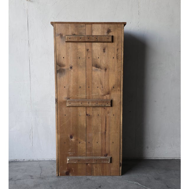 Brown Antique European Wabi Sabi Pantry Cabinet For Sale - Image 8 of 10