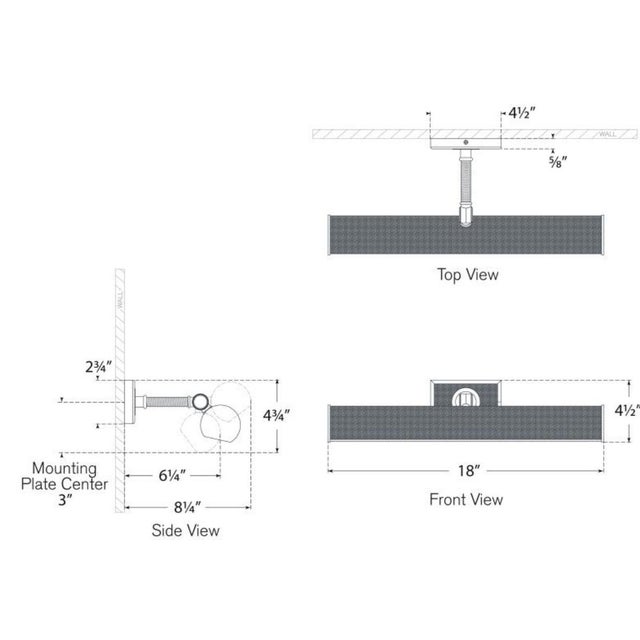 Transitional Chapman & Myers for Visual Comfort Signature Halwell 18" Picture Light in Bronze and Natural Woven Rattan For Sale - Image 3 of 4