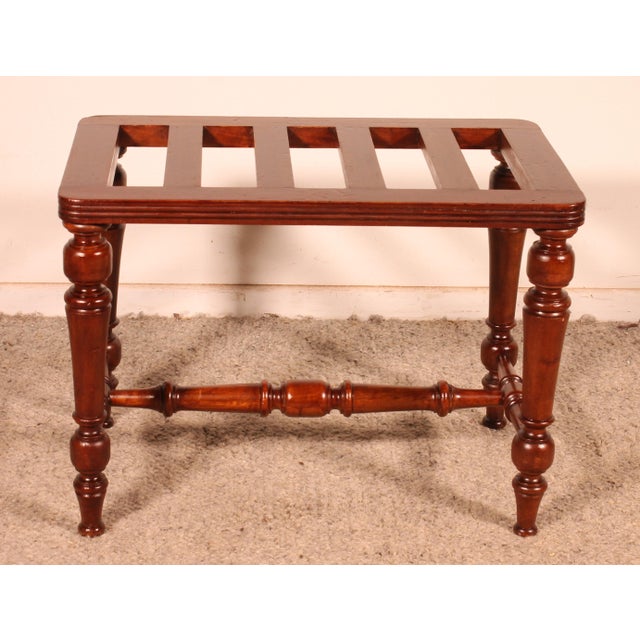 Wood Mahogany Luggage Rack, 19th Century For Sale - Image 7 of 10
