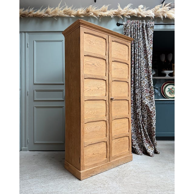 Wood Oak Notary's Cabinet, 1940s For Sale - Image 7 of 12