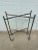 Silver Antique English Silver Plated Two-Tiered Collapsable Rolling Bar Cart For Sale - Image 8 of 13