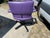 Modern 1990s Mario Bellini Vitra Figura Post Modern Purple Leather Desk Chair For Sale - Image 3 of 12
