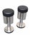 Chrome and Leather Bar Stools, Italy, 1970s, Set of 2 For Sale - Image 4 of 13