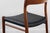 Niels Moller Single Moller Desk Chair Model 75 in Teak and Black Leatherette For Sale - Image 4 of 7