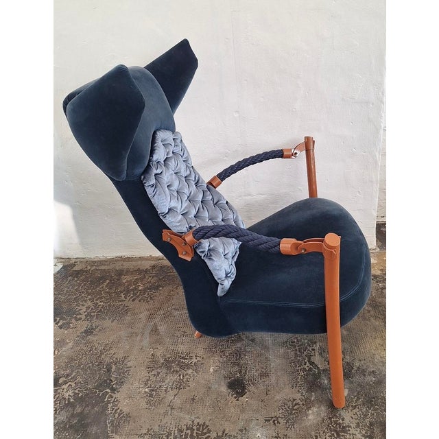 Faia Bergère Lounge Chair by Toni Cordero for Sawaya and Moroni, Italy 1993 For Sale - Image 4 of 12