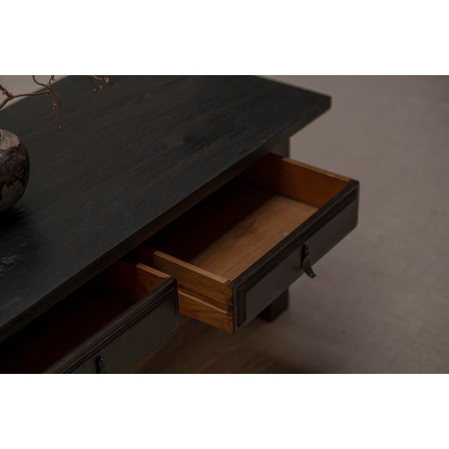 French Brutalist Side Table or Cabinet, 1960s For Sale - Image 6 of 13