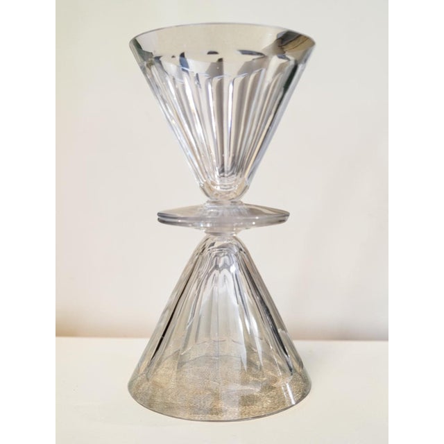 Vintage Crystal Water Glasses with Rex Pattern from Baccarat, 1920s, Set of 7 For Sale - Image 6 of 9