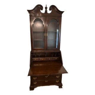 1970s Ethan Allen Secretary/Hutch For Sale