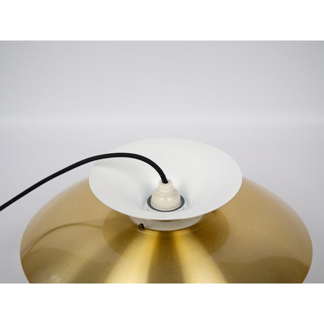 Gold Vintage Danish Hanging Lamp, 1980s For Sale - Image 8 of 11