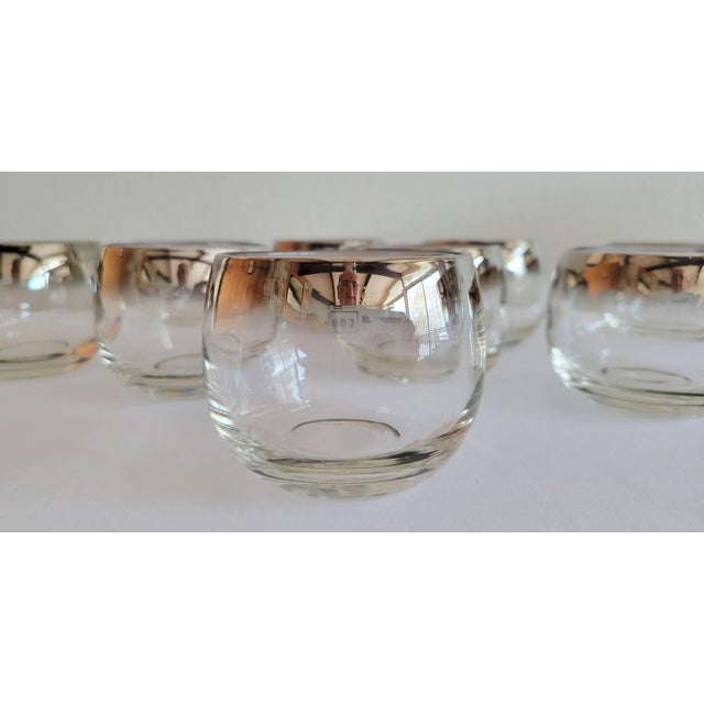 Glass 1960s Mid-Century Modern Dorothy Thorpe Style Roly Poly Punch Bowl & Glasses - Set of 10 For Sale - Image 7 of 7