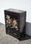 Chinoiserie Vintage Chinese Asian Black Lacquer Chinoiserie Cabinet Side Table For Sale - Image 3 of 18