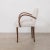 Wood Mid-20th Century French Wood and Linen Side Chair For Sale - Image 7 of 15