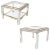 French Set of Chrome and Brass Side Tables For Sale