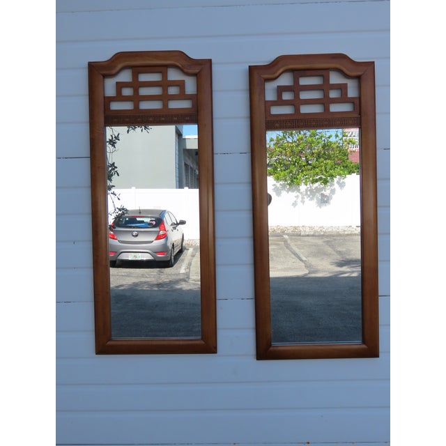 Henry Link Hollywood Regency Wall Bathroom Vanity Mirrors a Pair 6408 For Sale In Miami - Image 6 of 13