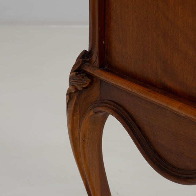 19th Century French Louis XV Bedside Table With Marble Top For Sale - Image 12 of 18