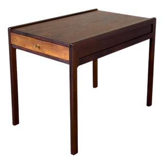 Rosewood Side Table with Drawer by Helge Vestergaard Jensen, Denmark, 1960 For Sale
