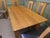 Modern Vintage Dining Table and Chairs in Golden Oak, 1970, Set of 7 For Sale - Image 3 of 8
