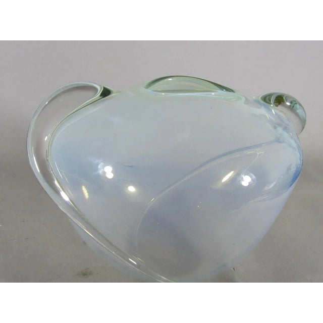 1980s 1982 Thomas Buechner Art Glass Vase For Sale - Image 5 of 10