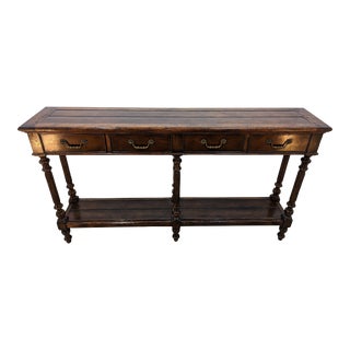 Jonathan Charles Rustic Console Table For Sale