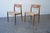 J.L. Møllers Møbelfabrik 1960s Set of 6 Danish Modern Niels Otto Møller Rosewood Papercord Dining Chairs Models 57 & 77 For Sale - Image 4 of 17