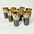 From USA Pottery this is a set of 8 Lava Drip Ironstone ceramic tallboy tumblers. The set features a high glazed brown...
