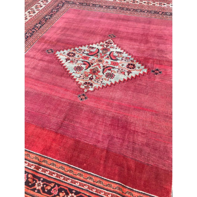 Turn of the Century Palatial Antique Northeast Persian Carpet Rug - 13.2 X 15.7 For Sale - Image 4 of 12