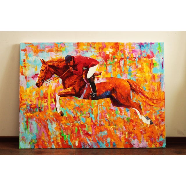 Textile Artist Andrei Sitsko "Show" Modern Original Painting For Sale - Image 7 of 10