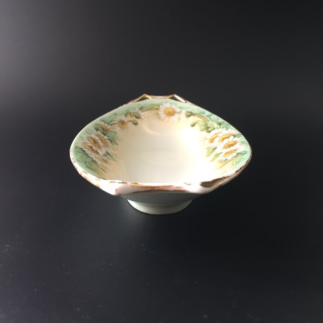 Art Deco Antique Arts & Crafts Hutschenreuther Selb Bavaria Chamomile Relish Serving Dish For Sale - Image 3 of 11