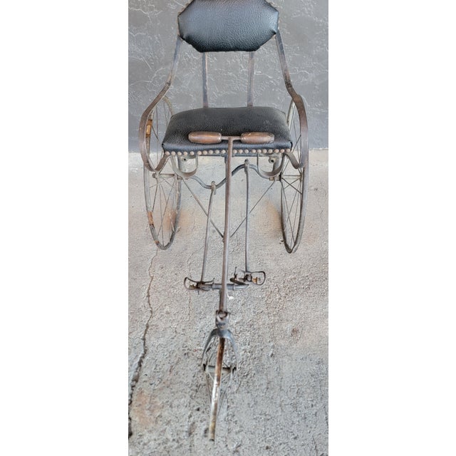 Metal Antique Tricycle / Bicycle Circa. 1900 For Sale - Image 7 of 14