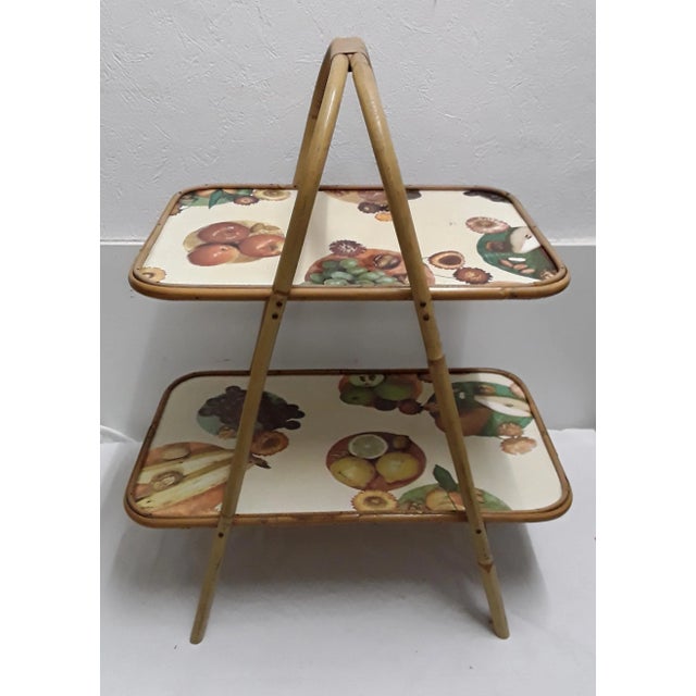 Wood Bamboo Tray or Serving Table, 1960s For Sale - Image 7 of 7