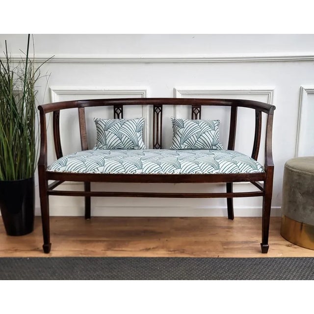 Brown Set of 20th Century Italian Carved Wood Armchairs, 1940s For Sale - Image 8 of 9