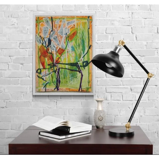 Paint "Secrete #5" Original Abstract Expressionist Painting by Mel Rea For Sale - Image 7 of 7