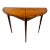 1950s Vintage Demilune Faux-Veneer Table For Sale